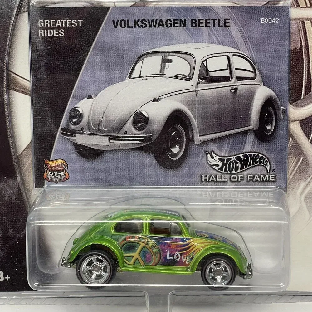 Hot Wheels 2003 VW Bug Hall of Fame Greatest Rides Volkswagen Beetle‎ Green
